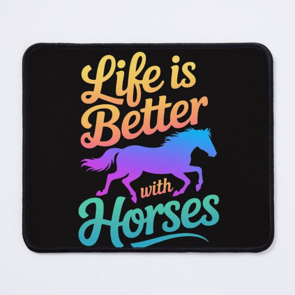 Item preview, Cute Life Is Better With Horses Horseback Riding designed and sold by MuteElevent.