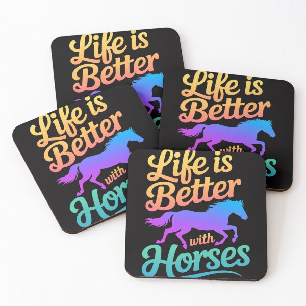 Item preview, Cute Life Is Better With Horses Horseback Riding designed and sold by MuteElevent.