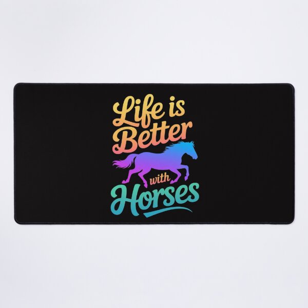 Item preview, Cute Life Is Better With Horses Horseback Riding designed and sold by MuteElevent.