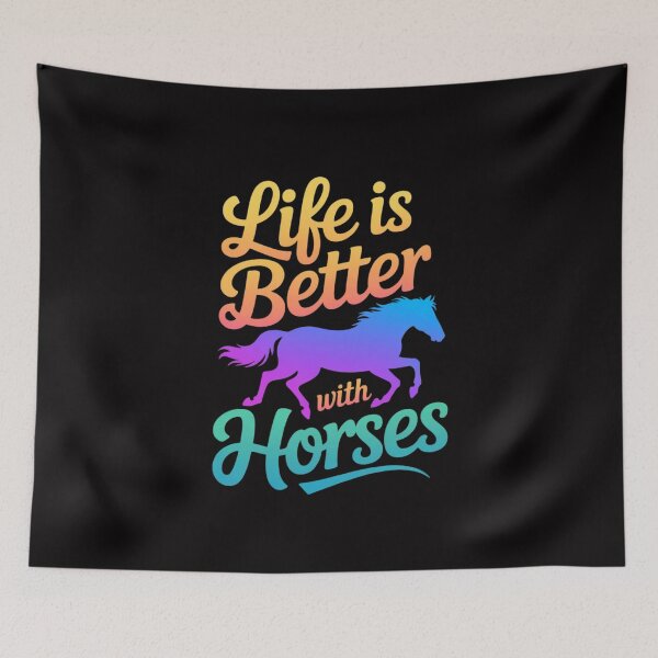 Item preview, Cute Life Is Better With Horses Horseback Riding designed and sold by MuteElevent.