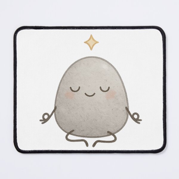 Item preview, Meditating Pebble Friend – Calm Nature Spirit designed and sold by MforMontessori.