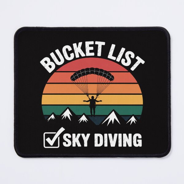 Item preview, Bucket List Sky Diving Skydiver Skydiving Parachute designed and sold by MuteElevent.