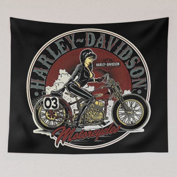 Item preview, Harley Davidson Halftone Vintage T.shirt. Motorcycle TShirt designed and sold by HarinDonreka.