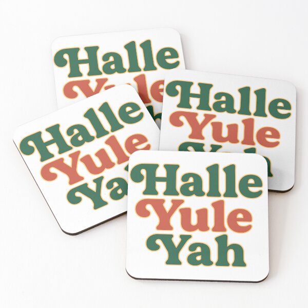 Item preview, Halle Yule Yah – Funny Festive Holiday Pun designed and sold by Humble Threadworks.