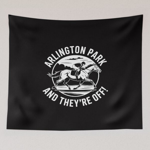 Item preview, Arlington Park Racetrack Horse Racing Equestrian IL Derby designed and sold by MuteElevent.