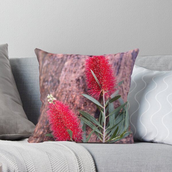 Item preview, Vibrant Red Bottlebrush Bloom designed and sold by Be Captured by Brittany Emma.