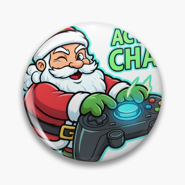 Item preview, Santa Gamer Activate Chaos Illustration designed and sold by SoulenCify.