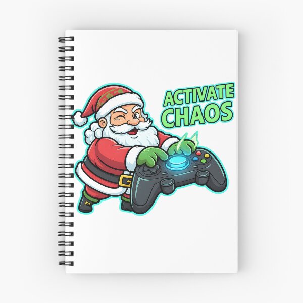 Item preview, Santa Gamer Activate Chaos Illustration designed and sold by SoulenCify.