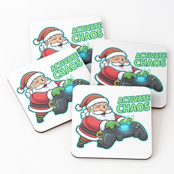 Item preview, Santa Gamer Activate Chaos Illustration designed and sold by SoulenCify.