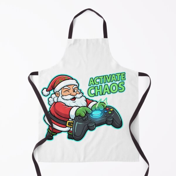 Item preview, Santa Gamer Activate Chaos Illustration designed and sold by SoulenCify.
