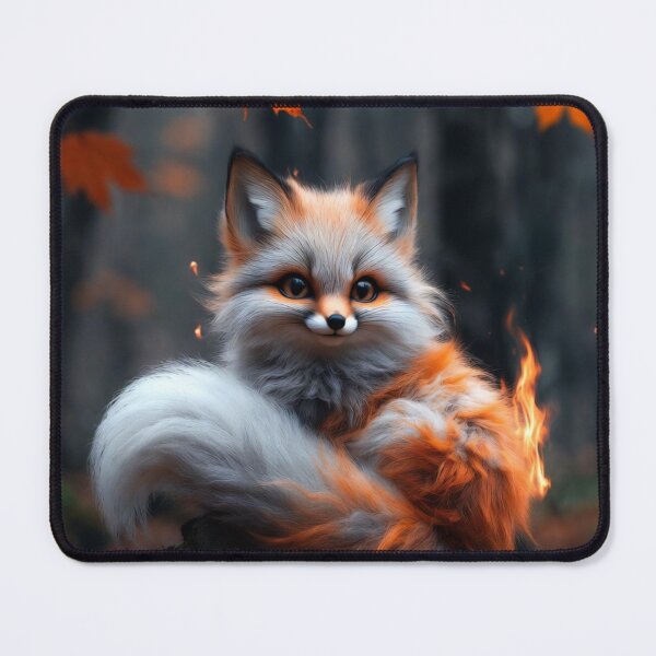 Item preview, Ghost Fox on the Autumn Grave designed and sold by CosmicLionPrints.
