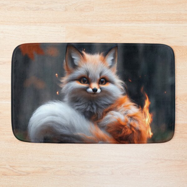 Item preview, Ghost Fox on the Autumn Grave designed and sold by CosmicLionPrints.