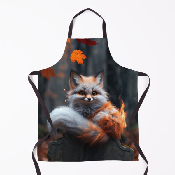 Item preview, Ghost Fox on the Autumn Grave designed and sold by CosmicLionPrints.