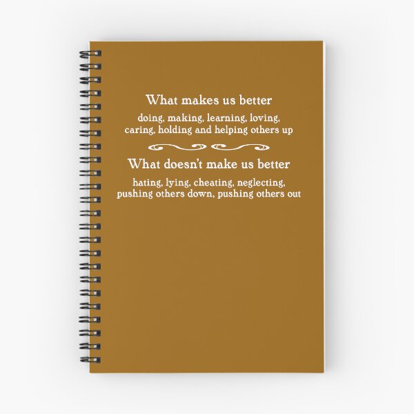 Item preview, makes us better, white on brown designed and sold by mntimg.