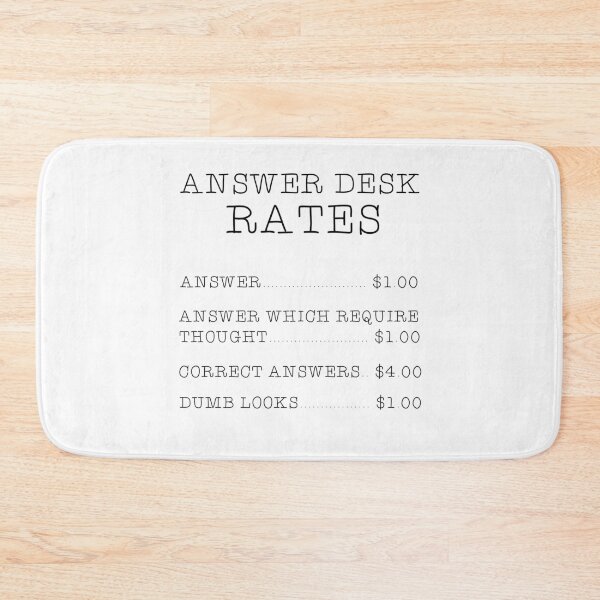 Item preview, Answer Desk Rates Office Gift for Coworker Manager designed and sold by PRINTED ..