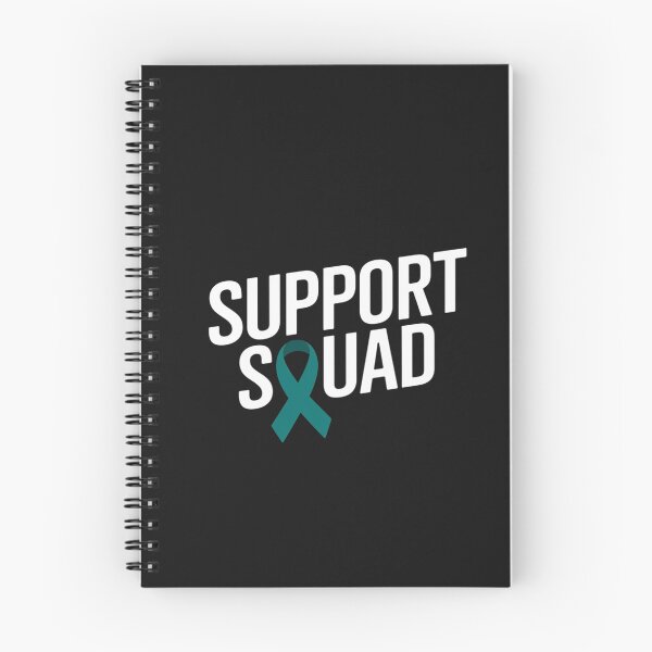 Item preview, Support squad teal ribbon ovarian cancer awareness designed and sold by Hofersofer.