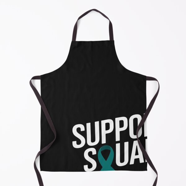 Item preview, Support squad teal ribbon ovarian cancer awareness designed and sold by Hofersofer.