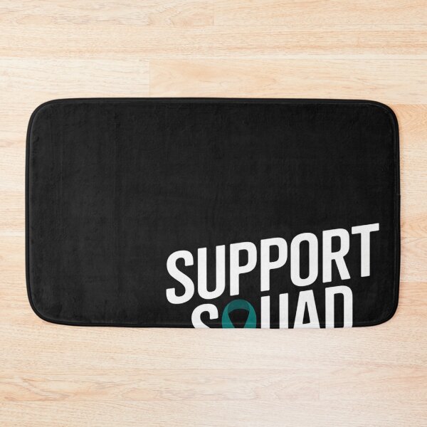 Item preview, Support squad teal ribbon ovarian cancer awareness designed and sold by Hofersofer.