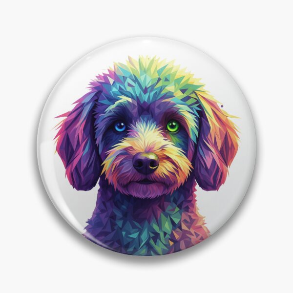 Item preview, Caniche Toy / Maltipoo Pop Art Arcoíris designed and sold by bsbd-action.