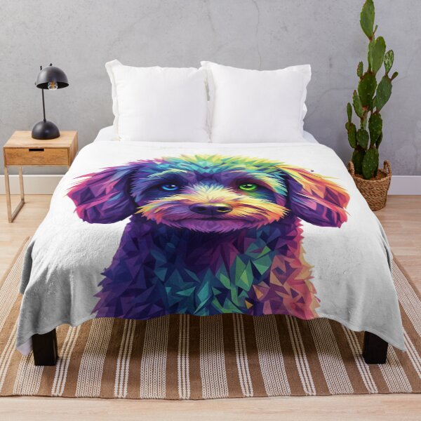 Item preview, Caniche Toy / Maltipoo Pop Art Arcoíris designed and sold by bsbd-action.