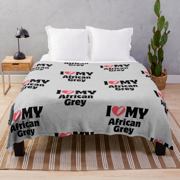 Item preview, Heart Icon Simple Typography I Love My African Grey designed and sold by LoviqueLab.