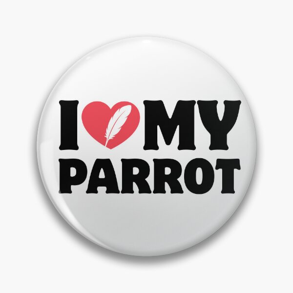 Item preview, Heart Icon Simple Typography I Love My Parrot designed and sold by LoviqueLab.