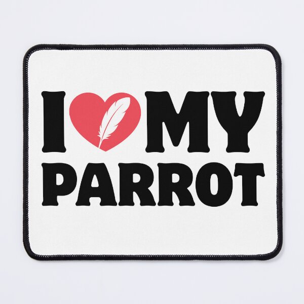 Item preview, Heart Icon Simple Typography I Love My Parrot designed and sold by LoviqueLab.