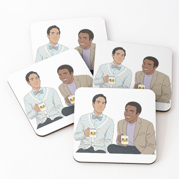 Item preview, Troy and Abed in the Morning! Community TV Show Fan Art Illustration designed and sold by Greemo03.