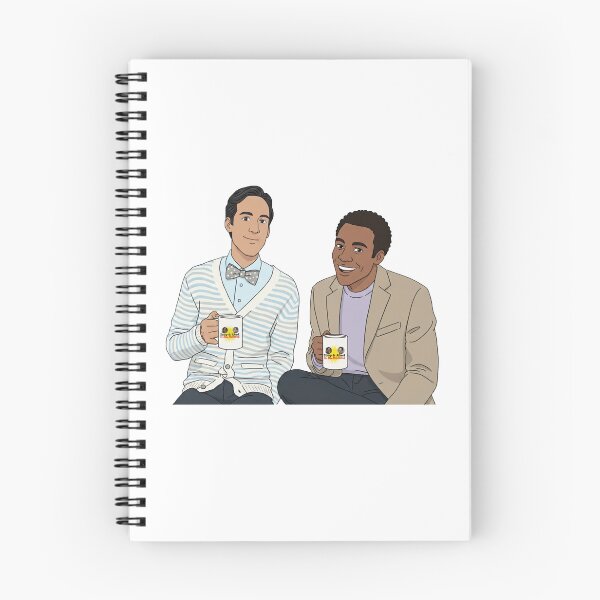 Item preview, Troy and Abed in the Morning! Community TV Show Fan Art Illustration designed and sold by Greemo03.