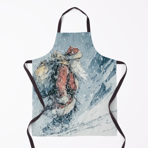 Item preview, Santa in the snowy mountains designed and sold by Thingstolike.