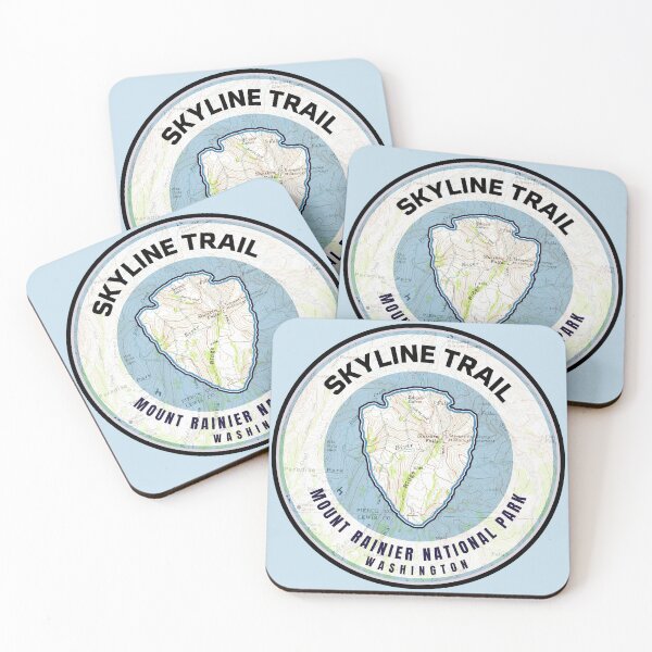 Item preview, Souvenir Map - Skyline Trail Mount Rainier designed and sold by Willz Designz.