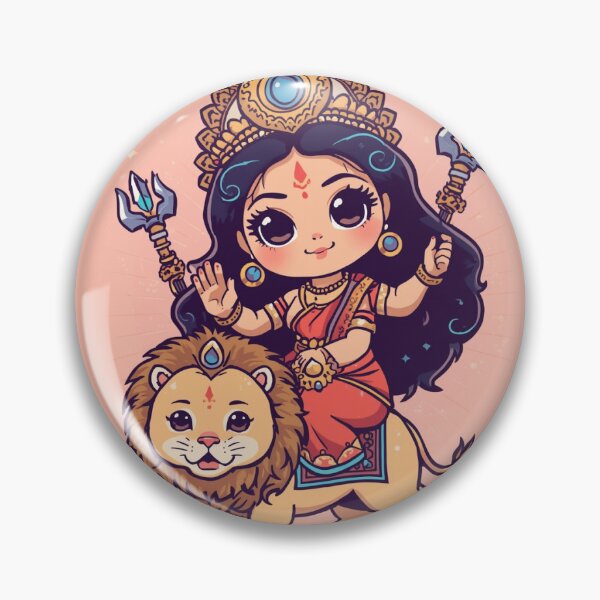 Item preview, Chibi Goddess Durga with Lion designed and sold by Rinisha-Studio.
