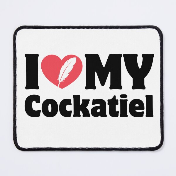 Item preview, Heart Icon Simple Typography I Love My Cockatiel designed and sold by LoviqueLab.