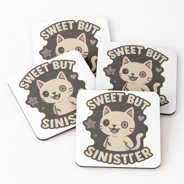 Item preview, Sweet But Sinister Cute Creepy Cat Goth Pastel Kawaii Horror Illustration designed and sold by Greemo03.