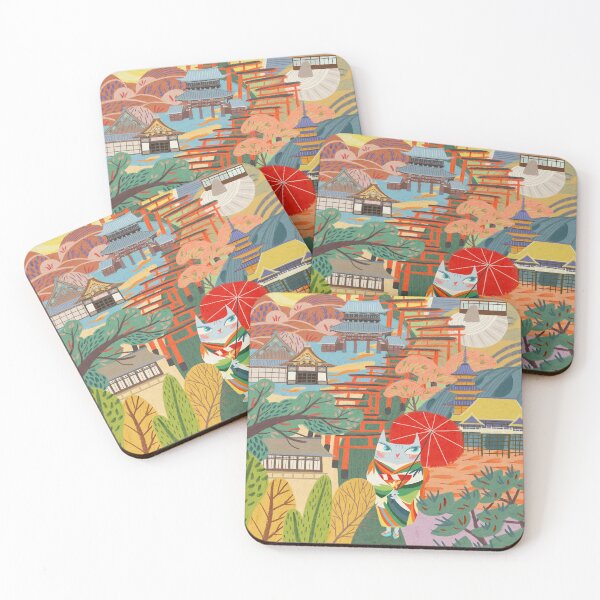 Item preview, Autumn in Kyoto designed and sold by Jocelyn Kao Illustration.
