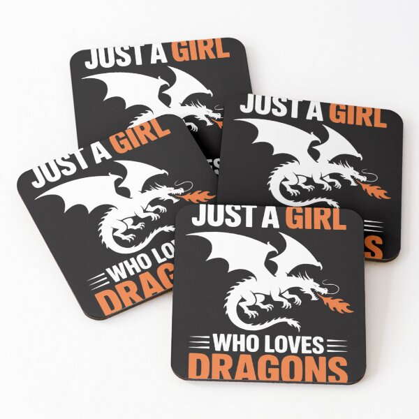 Item preview, Just A Girl Who Loves Dragons designed and sold by CareTopping.