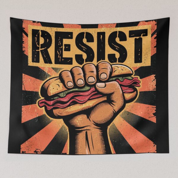 Item preview, Resist Dc Sandwich Thrower Protest  designed and sold by rosasinha.