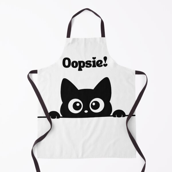 Item preview, Oopsie! Cute Peekaboo Cat – Funny Minimalist Design designed and sold by Bachir3400.