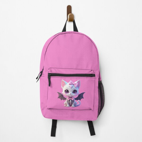 Item preview, Kawaii Pastel Goth Skeleton Cat Bat Wings Cute Creepy Halloween Aesthetic designed and sold by AOG-DESIGNS.