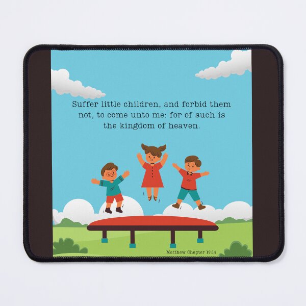 Item preview, Suffer little children designed and sold by Becca's Arts and Merchandise.