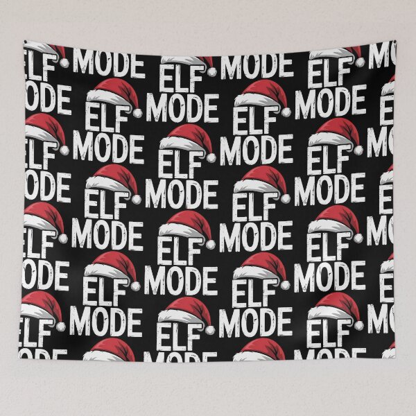 Item preview, Elf Mode On – Funny Christmas Holiday Cheerful Festive Squad designed and sold by Taans-Creation.