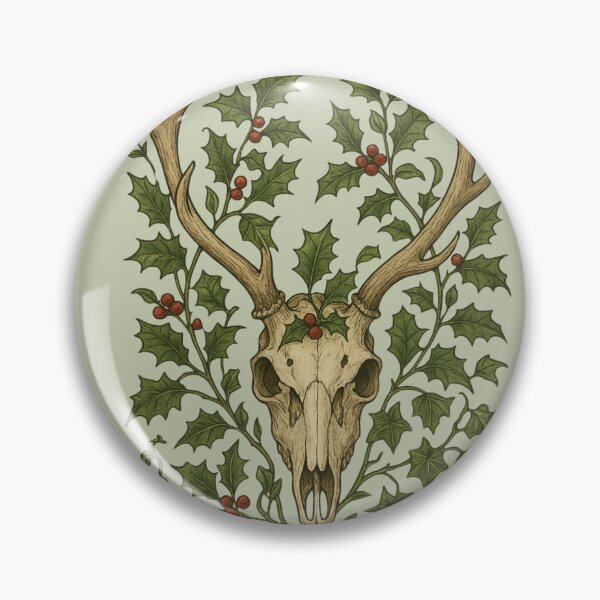 Item preview, Curio-Style Reindeer Skull Dark, Witchy Holiday Design designed and sold by shminoa.