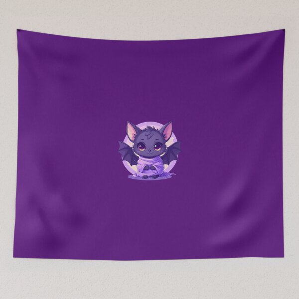 Item preview, Kawaii Pastel Goth Bat Cozy Scarf Cute Chibi Halloween Spooky Aesthetic designed and sold by AOG-DESIGNS.