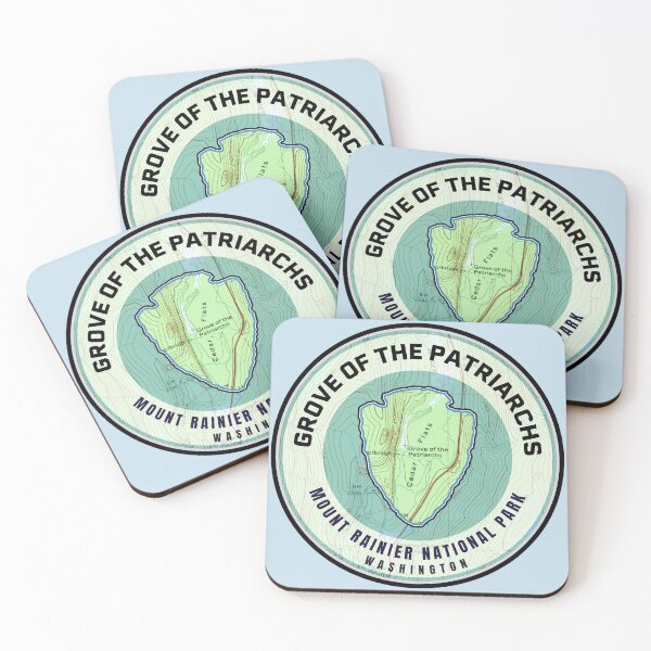 Item preview, Souvenir Map - Grove of the Patriarchs Mount Rainier designed and sold by Willz Designz.