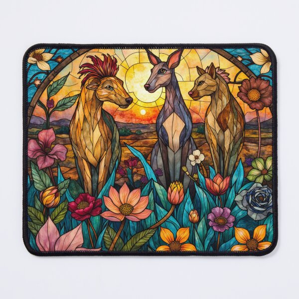 Item preview, Aussie Outback Trio – Stained Glass Wildlife Art designed and sold by TroyTheTerrific.