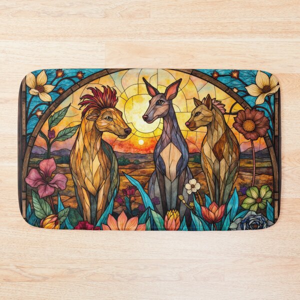 Item preview, Aussie Outback Trio – Stained Glass Wildlife Art designed and sold by TroyTheTerrific.