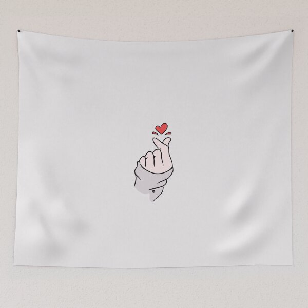 Item preview, Saranghae gesture (fc) designed and sold by XUSRedbubble.