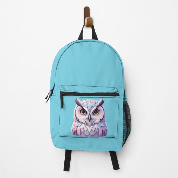 Item preview, Kawaii Pastel Owl Cute Aesthetic Pink Blue Feathers Chibi Animal Design designed and sold by AOG-DESIGNS.