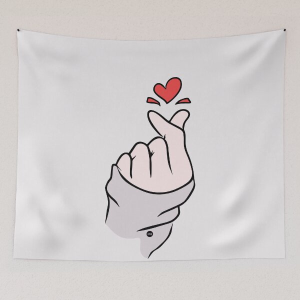 Item preview, Saranghae gesture (fc) I designed and sold by XUSRedbubble.