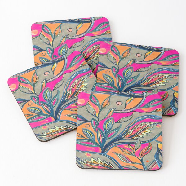 Item preview, Leaves Abstract Painting designed and sold by ViaARTfactory.